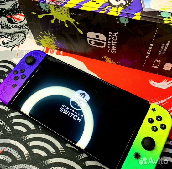 Nintendo Switch Oled Splatoon 3 PicoFly 300 гб