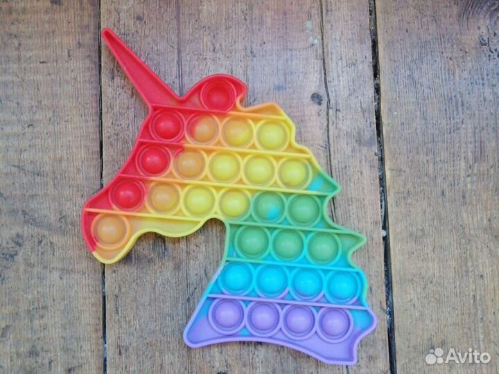 Поп-ит единорог, радужный