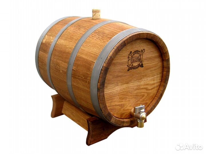Бочка дубовая 8 литров ”Классик” (сильный обжиг)