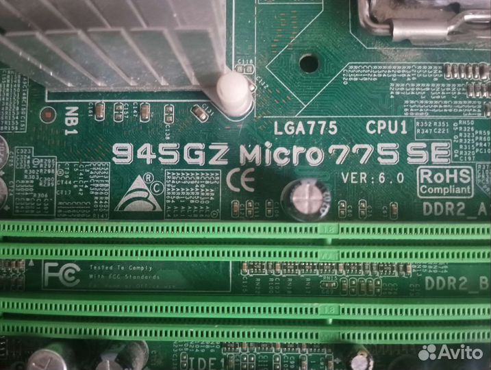 Материнская плата 945gz micro775se