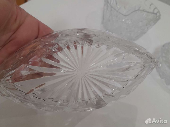 Хрустальный салатник и пепельница с доставкой