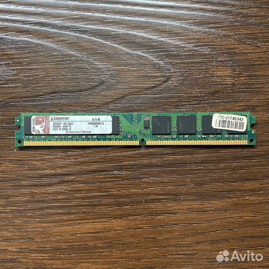 Оперативная память DDR2 1GB Kingston kvr800d2n6/1G