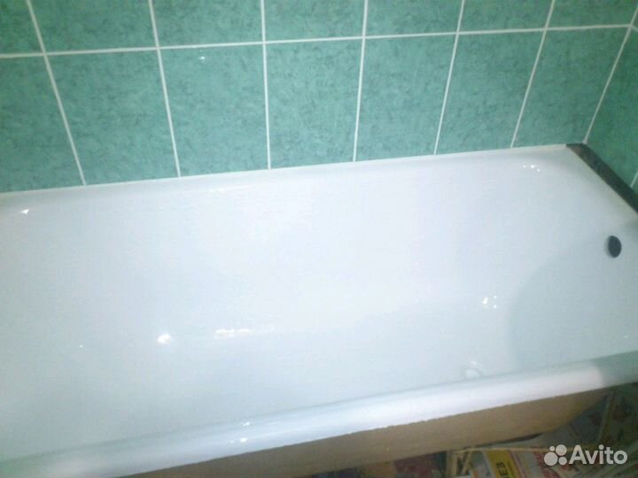 Реставрация ванн наливным акрилом. Эмалирование