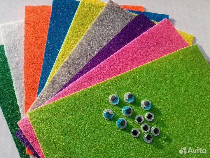 Фоамиран и фетр поштучно и в наборах