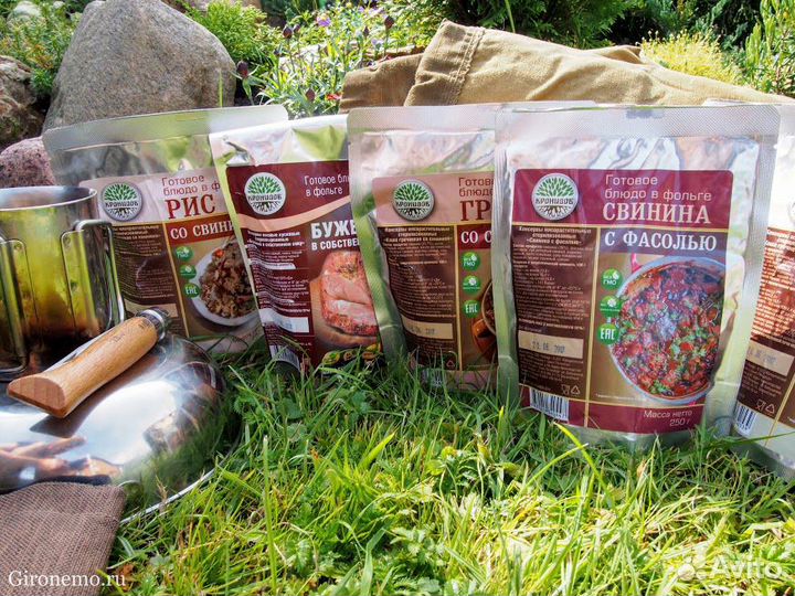 Тушенка и готовые блюда Кронидов и бнп, натурально