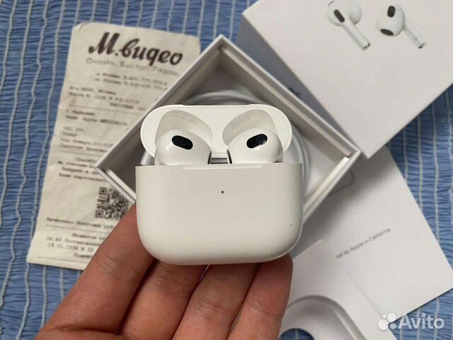 Airpods 3 Оригинал с чеком. Гарантия купить в Москве | Электроника | Авито