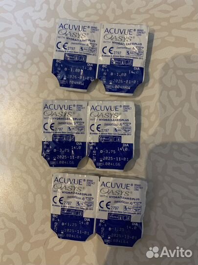 Линзы для глаз acuvue oasys