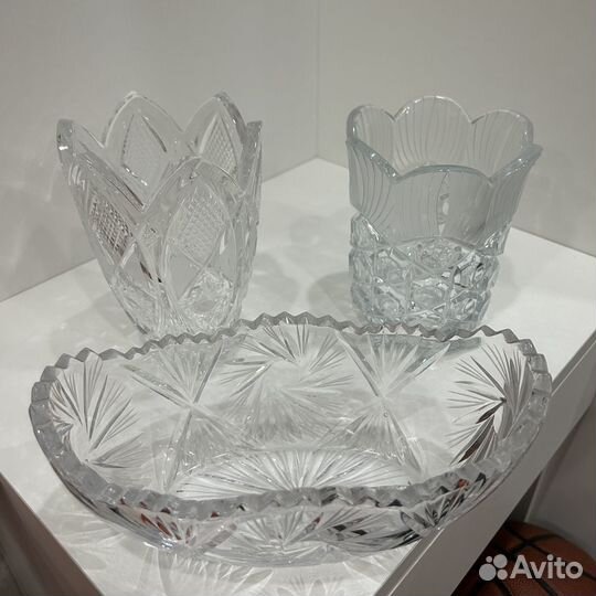 Хрустальные вазочки