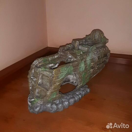 Декор в аквариум - корабль