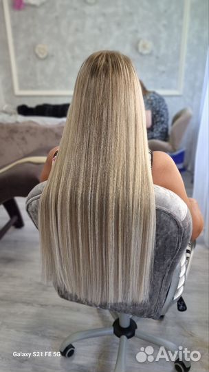 Наращивание волос.Цветные пряди