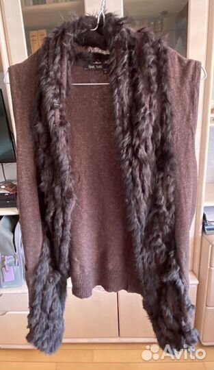 Жилетка женская с мехом кролика marc aurel