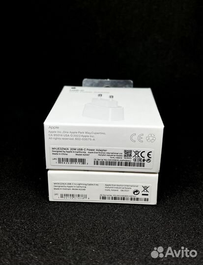 Зарядка Apple 20W + кабель (новые)