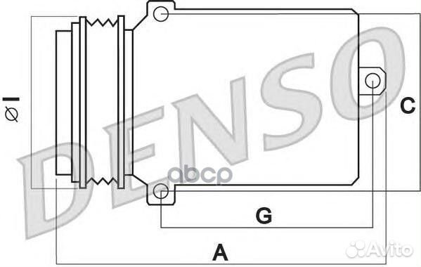 Компрессор, кондиционер DCP17K37 Denso