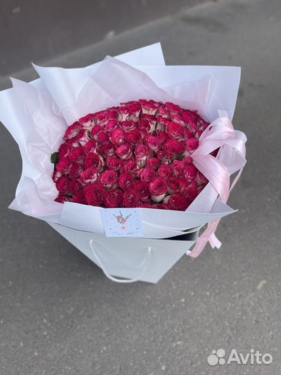 Букет 101 роза с доставкой