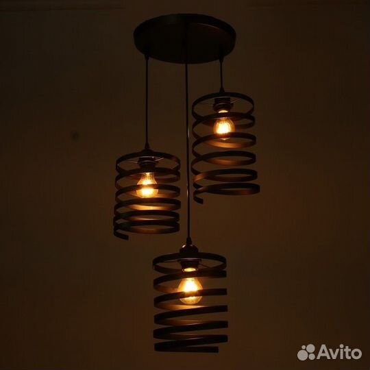 Светильник 2462/3 E27 40Вт черный 54х54х78 см