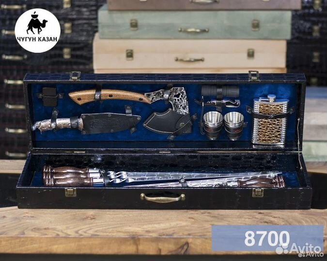Шашлычный набор в кейсе №20XL c топором