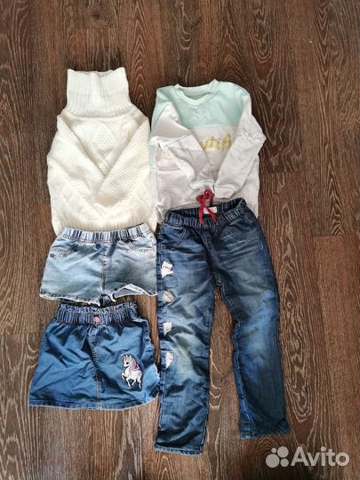 Вещи пакетом на девочку 104-110