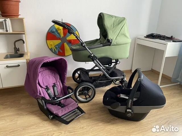 Коляска Teutonia Mistral S v4 2 в 1 + автолюлька