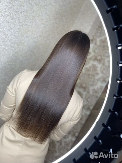 Кератиновое выпрямление волос
