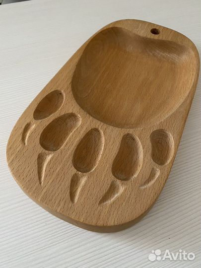 Подставка под горячее. След медведя. Камчатка