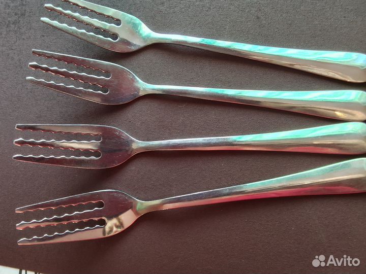 Столовый набор вилок для спагетти. Нержавейка.4 шт