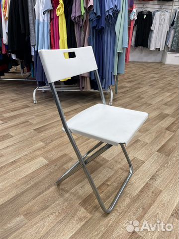 Стул складной IKEA gunde белый икеа гунде купить в Красноярске | Товары ...