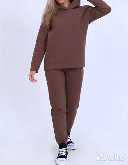 Костюм спортивный женский тёплый с начесом 50рр