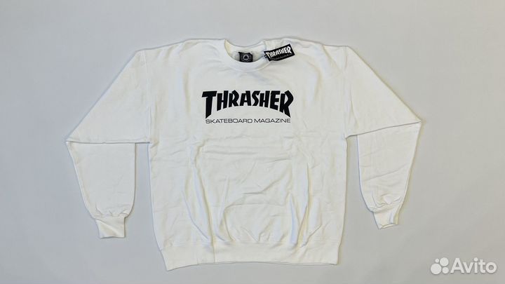 Свитшот Thrasher Skate Mag Basic Logo White