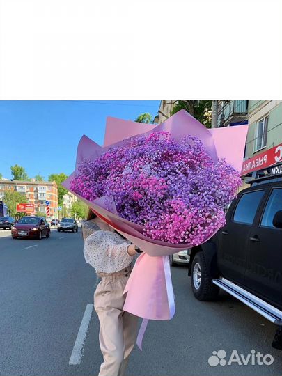 Букет гигант из гипсофилы