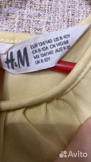 Платья пакетом для девочки hm 134 140