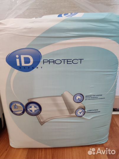 Вппитывающие пеленки iD Protect Expert, 60 х 90 с
