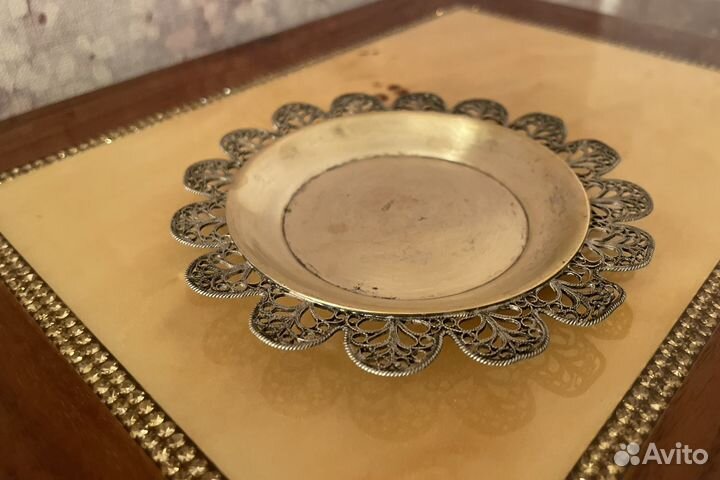 Блюдце/розетка, металл, винтаж, СССР