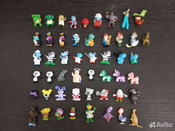 Игрушки из киндер-сюрпризов разных лет