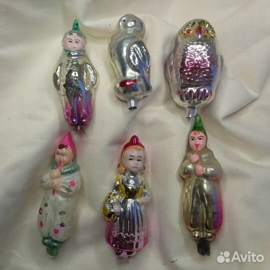 Елочные игрушки СССР на прищепке