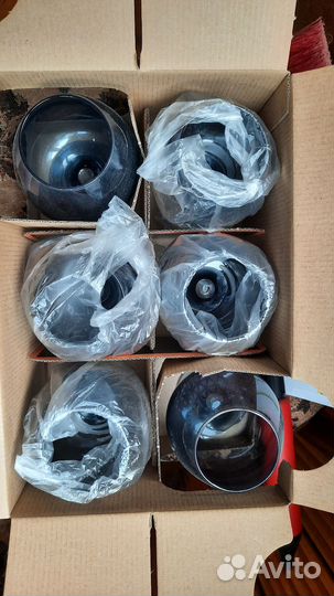 Набор бокалов из тёмного стекла 6 шт