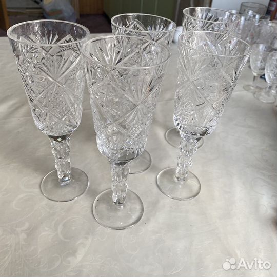 Хрустальные фужеры бокалы СССР