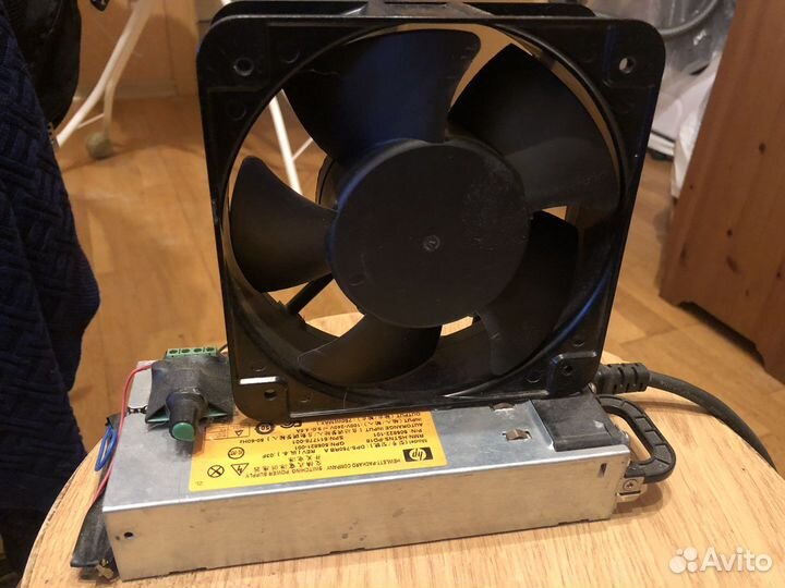 Кулер afc1512dg 1.8A, Блок HP 750W кпд Gold