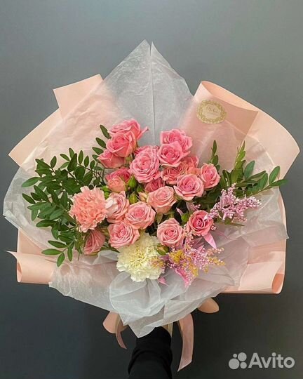 Цветы розы букет