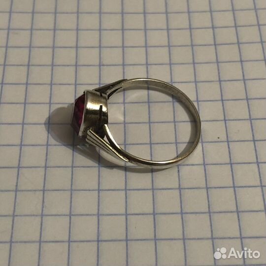 Серебряное кольцо СССР 1975г