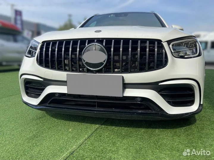 Передний бампер 63 AMG на Mercedes GLC 253 рест