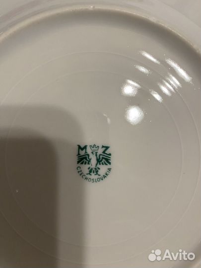 Тарелки чешский фарфор 6 штук