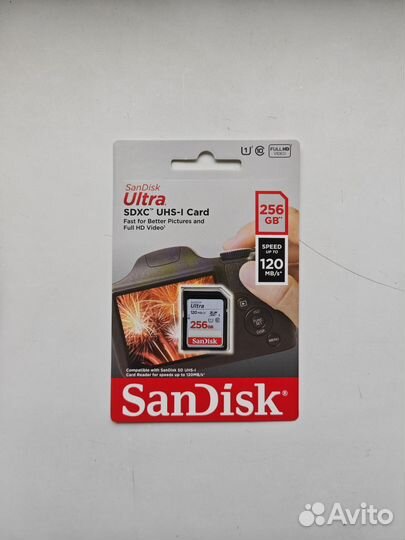 Новая карта памяти SanDisk Ultra 256 GB sdxc