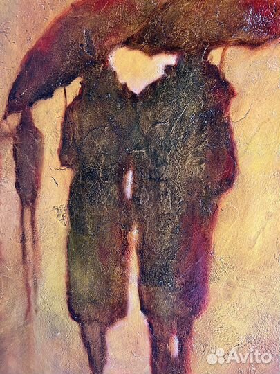 Картина маслом городской пейзаж 60/50 см