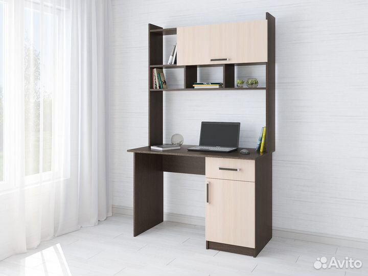 Компьютерный стол Квартет-10 Дуб Венге / Дуб Молоч
