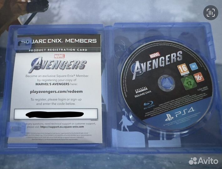 Диск для PS4 Marvel Avengers