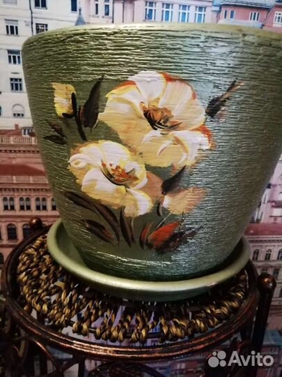 Цветочный горшок керамика