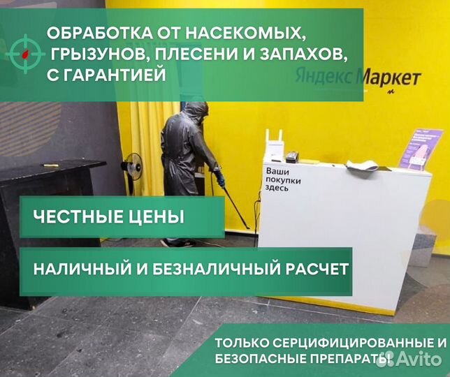 Обработка от тараканов, клопов, ос и шершней