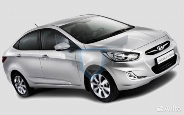 Порог левый Hyundai Solaris 2011-2017 (1мм)