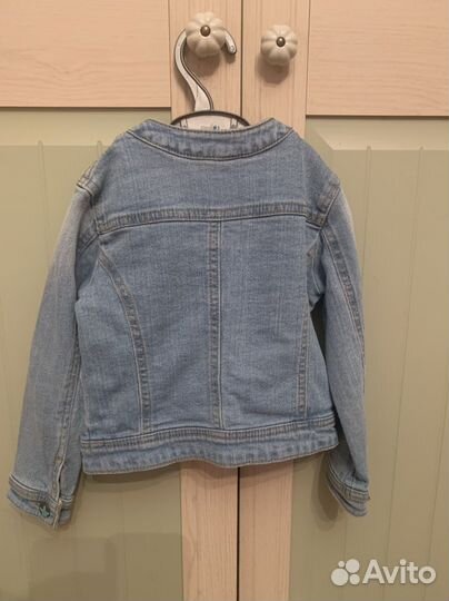 Джинсовая куртка для девочки 104