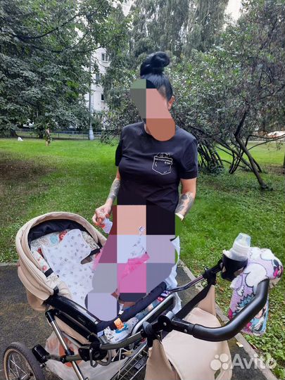 Детские коляски 2 в 1 эко кожа